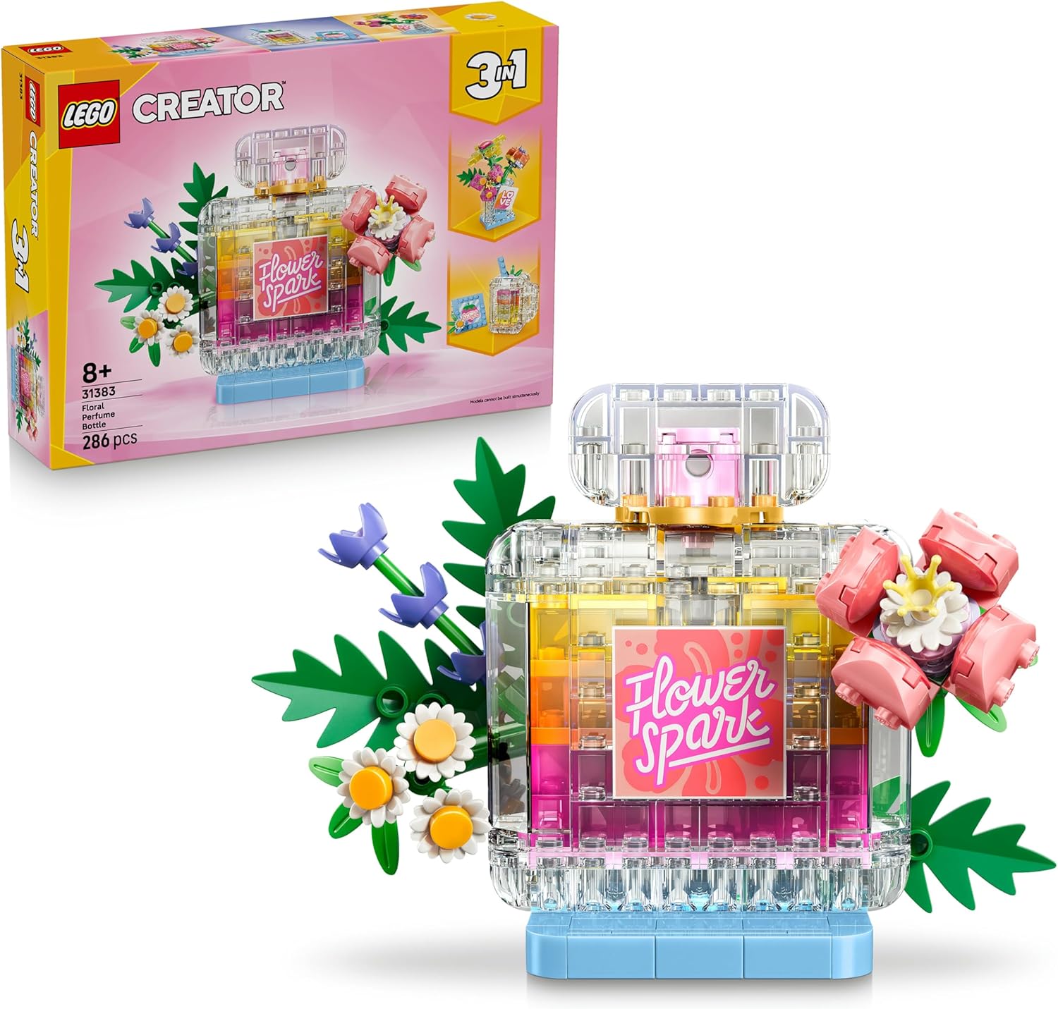 469951189074b81762895ff17ae40f5490d0dbb.jpg Boccetta di profumo con decorazione floreale - immagine 1