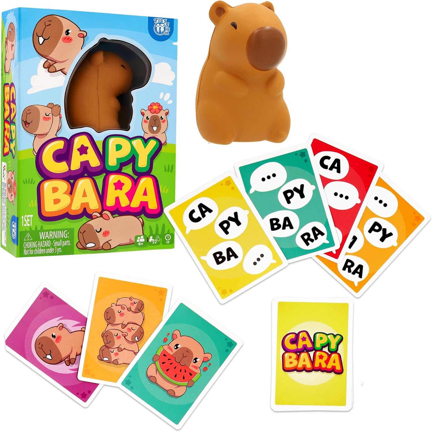 4708361faa40436a1e6a0105ee4ac8277b748d5.jpg Play Fun Capybara Gioco di Carte - immagine 1