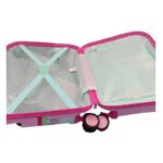 VALIGIA CAVALCABILE UNICORNO ROSA CON TROLLEY GIOLLY - immagine 3