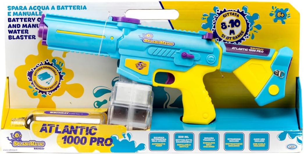 29441515fdcd49c7c8bdf927683bf303b3fa30a.jpg Splashmatic - atlantic 1000 pro fucile spara acqua a batteria - immagine 1