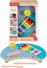 Fisher-Price Tavolino Musicale In Legno Con Strumenti A Percussione