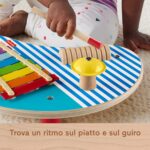 Fisher-Price Tavolino Musicale In Legno Con Strumenti A Percussione - immagine 3
