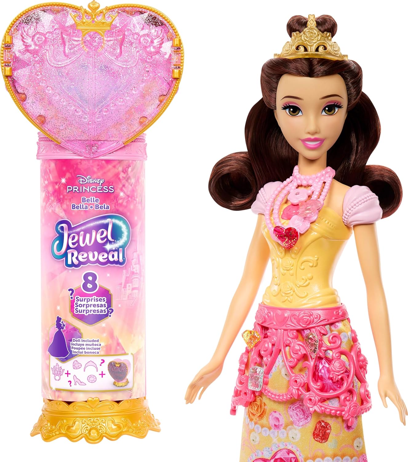 4523101240d68bf2ba7aed9f00e88343fac4a4c.jpg Disney Princess Jewel Reveal Belle - immagine 1