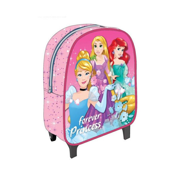473863127bccca696dd53392f4afcc75a80aa5b.jpeg ZAINO ASILO TROLLEY PRINCIPESSE FOREVER ROSA 2022 CM.28 - immagine 1
