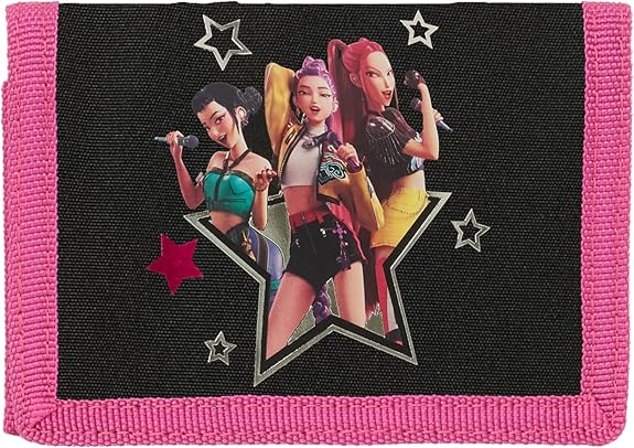 4755841695f23ab0c47d92bb9dc178f8e602342.jpg K-POP Demon Hunters ENERGY Portafoglio nero - immagine 1