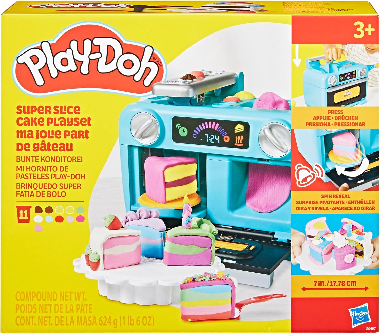 2957321a7f519d4cc57c2864a57dd407454fbce.jpg Play-doh Torta Fantasia Playset - immagine 1