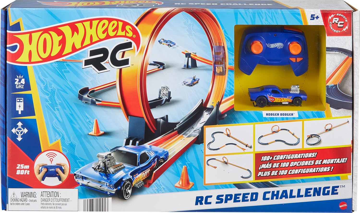 4487581227f71c1ae303d5f12885cafef7af787.jpg HOT WHEELS R/C AUTO SPEED CHALLENGE - immagine 1