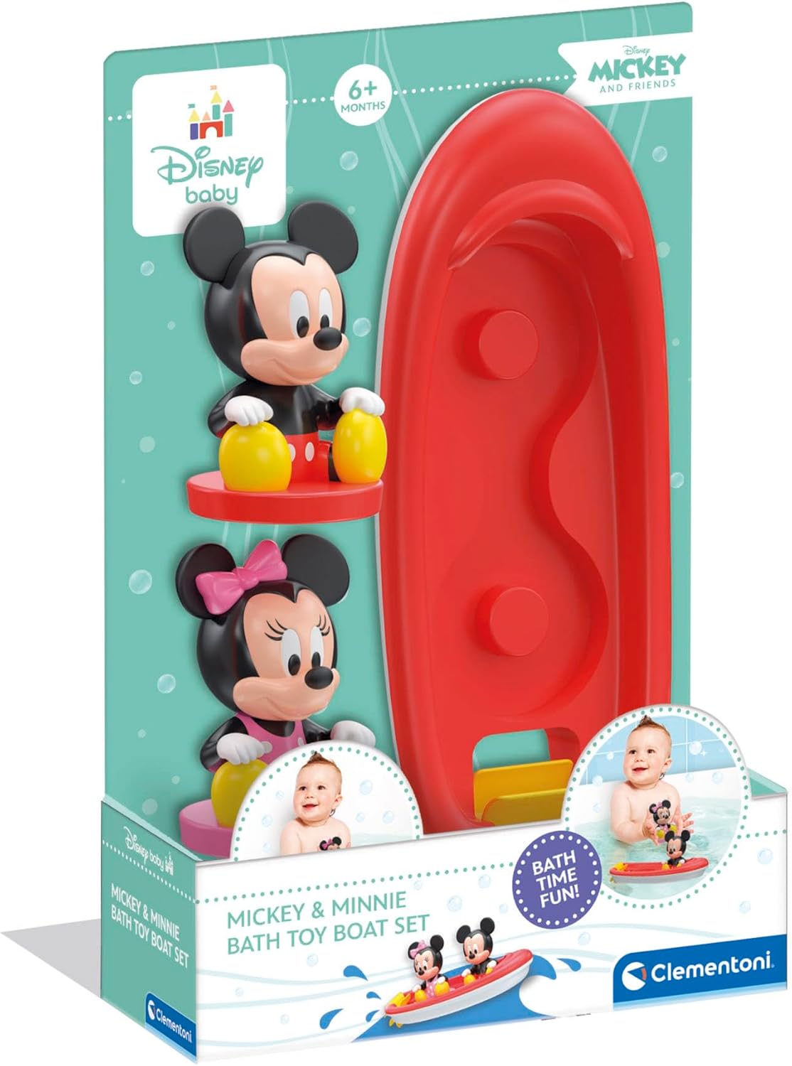 45859910e96f6c346f72caea82031f796cd0501.jpg Topolino e Minnie - Set di barchette da bagno - immagine 1