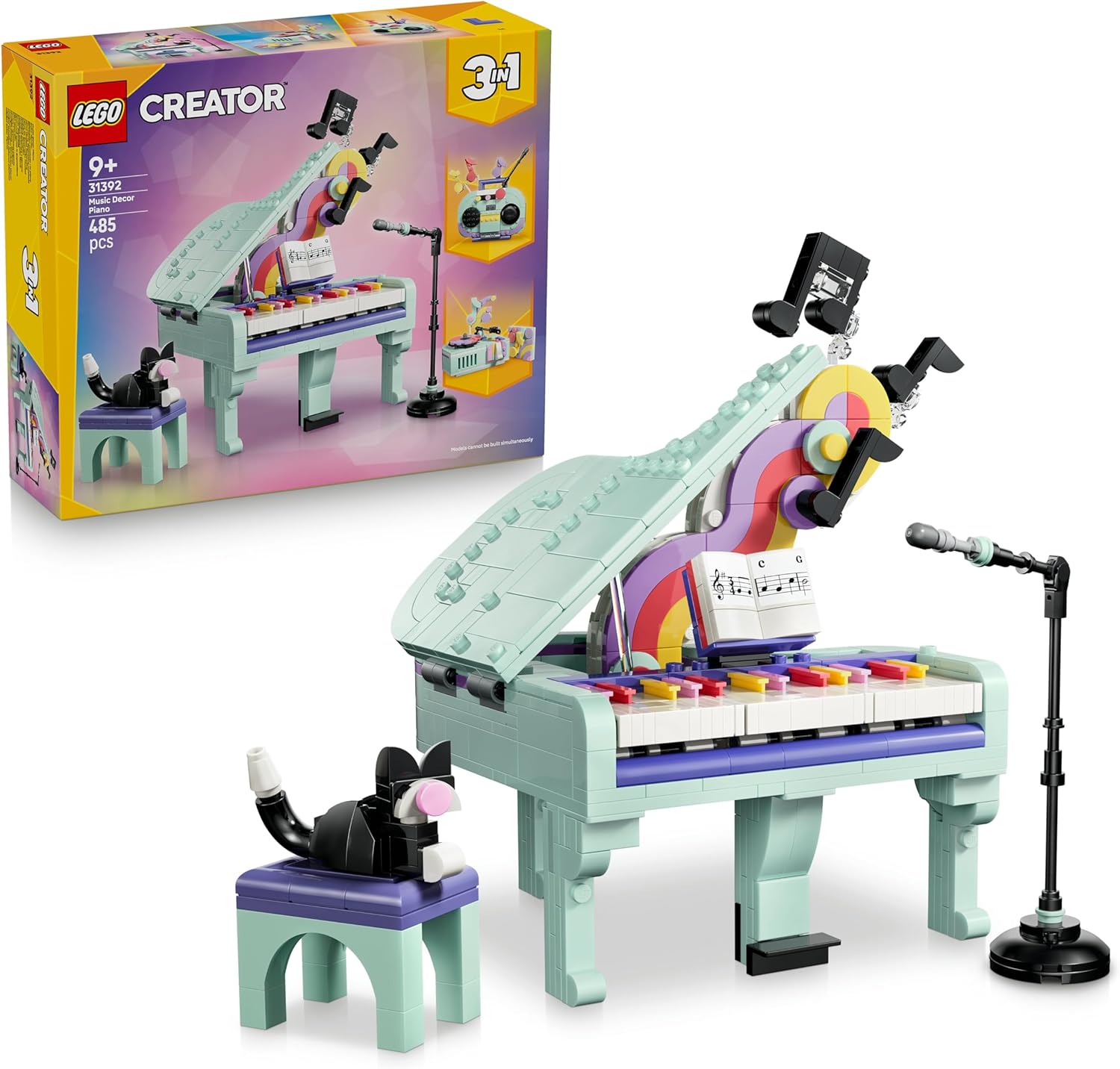 46995611379f9dbe250e57298ae8a51706adcd8.jpg Pianoforte decorativo con gatto - immagine 1