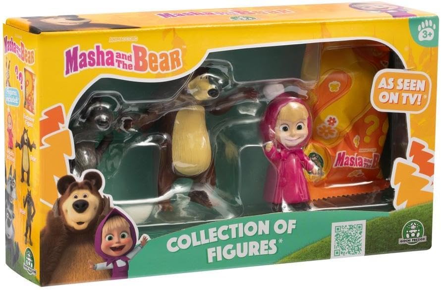 4797261e1cc959bcd50dbaae20247bf56dd746a.jpg Masha e Orso Set da 3 Personaggi da 7 cm ed 1 Esclusivo a sorpresa - immagine 1