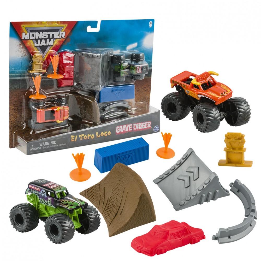 4548321spn6058007_1.jpg MONSTER JAM PLAYSET STUNT - immagine 1