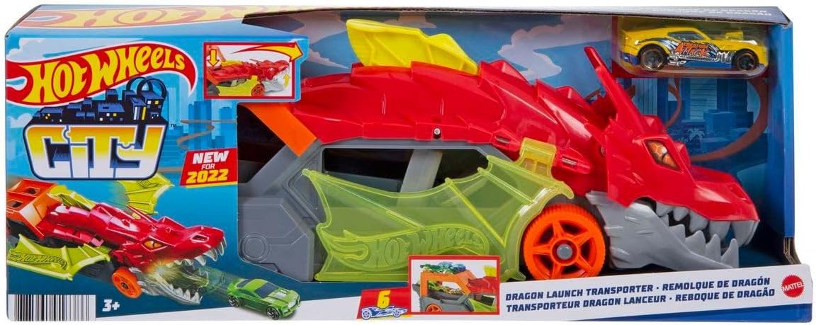 45604619d53b62dc5613a75ba52ced4ddab7dbc.jpg Hot Wheels nuovo lanciatore e trasportatore Dragon - immagine 1