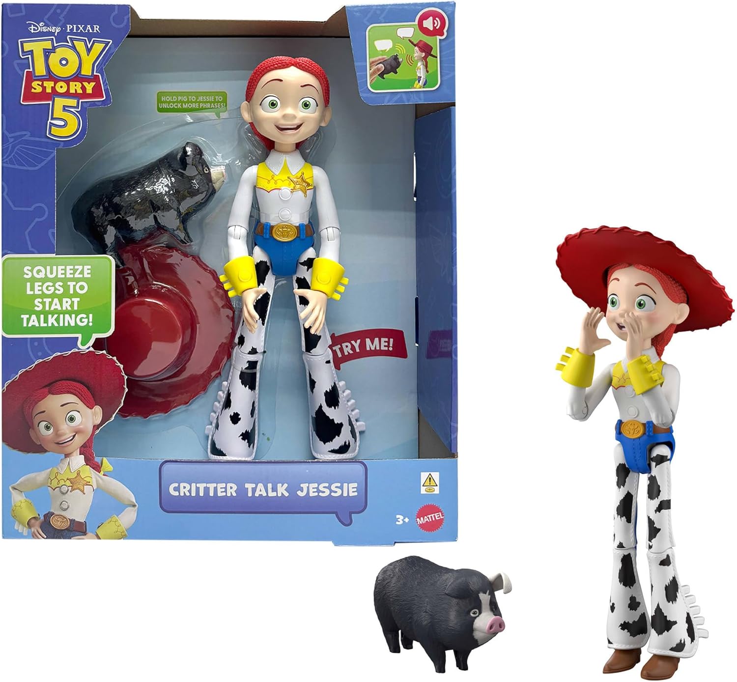 46460210dd19ea8701256e428a0cf34b6f3b482.jpg Disney E Pixar Toy Story 5 Jessie Parlante 30 cm - immagine 1