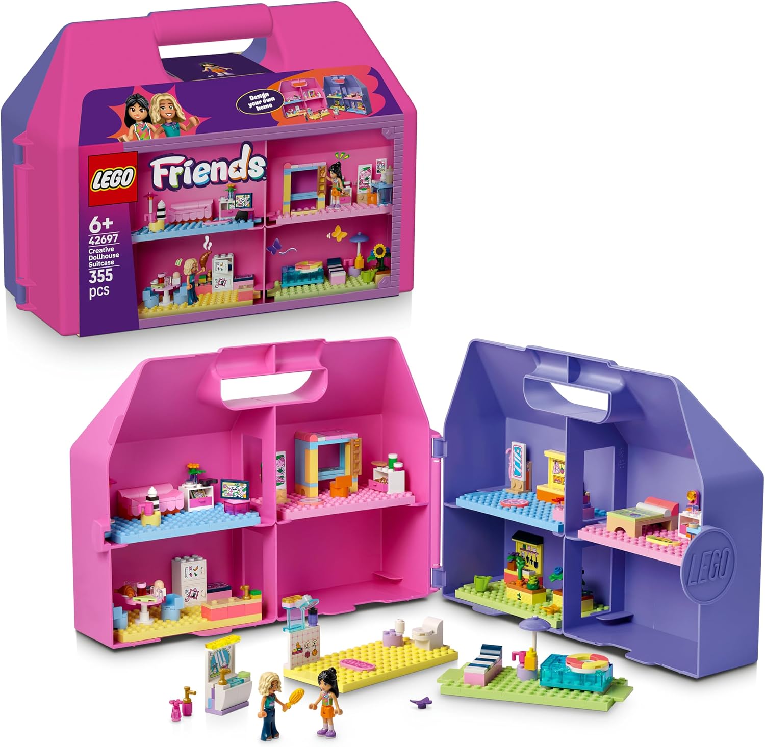 4699651d93cd8aadc745ba5984fbd74639d8919.jpg Valigetta creativa Casa delle bambole - immagine 1