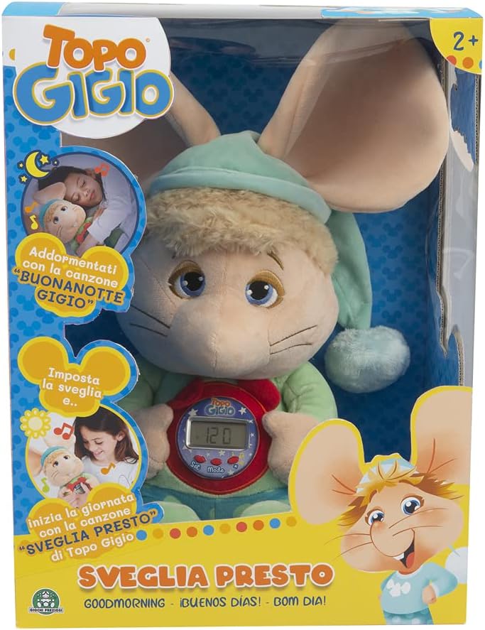 4749811d656047289428452867e41ca08ec5d02.jpg Topo Gigio Sveglia Presto con Orologio Digitale - immagine 1