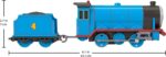 Il Trenino Thomas - Gordon locomotiva e vagone merci - immagine 3