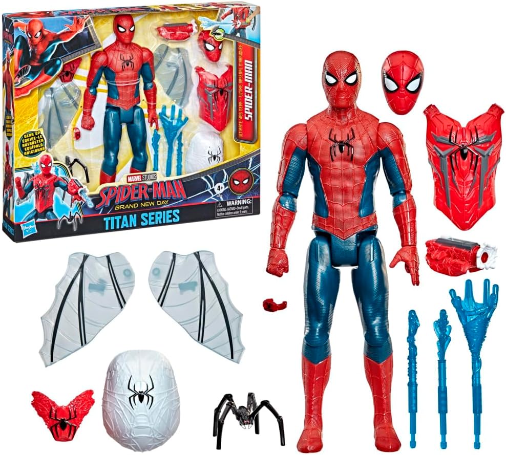 4785341ec0039bea73ee2cd2f4754f19655cc6c.jpg Marvel Spider-Man: Brand New Day Spider-man Ultimate web gear Titan Series - immagine 1