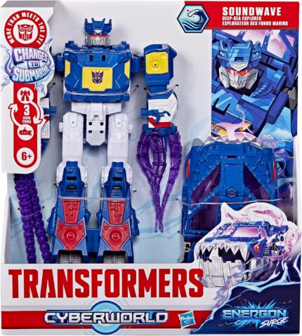 Transformers CYBERWORLD Energon Surge Soundwave Esploratore degli abissi