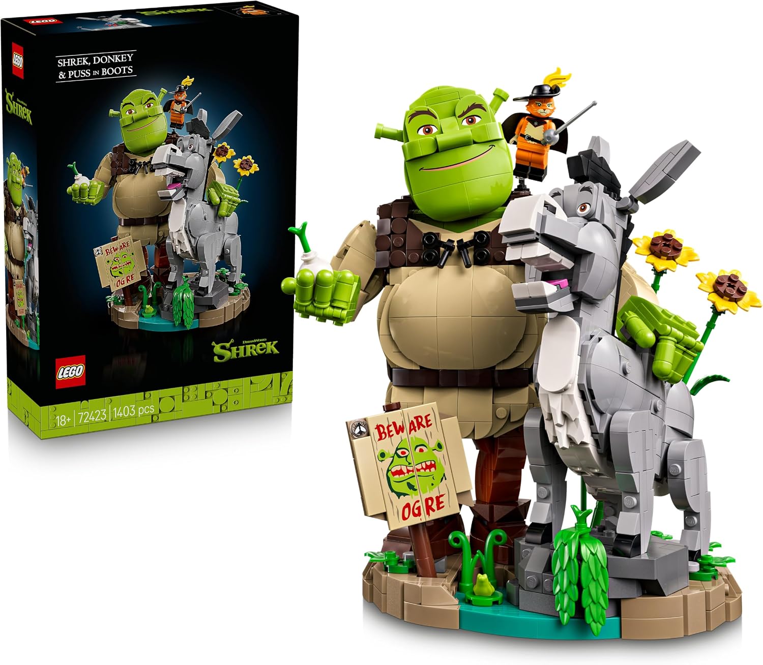 47916918ba72ce7068709a1b9c971c3d6c5db18.jpg Shrek, Ciuchino e Gatto con gli Stivali - immagine 1