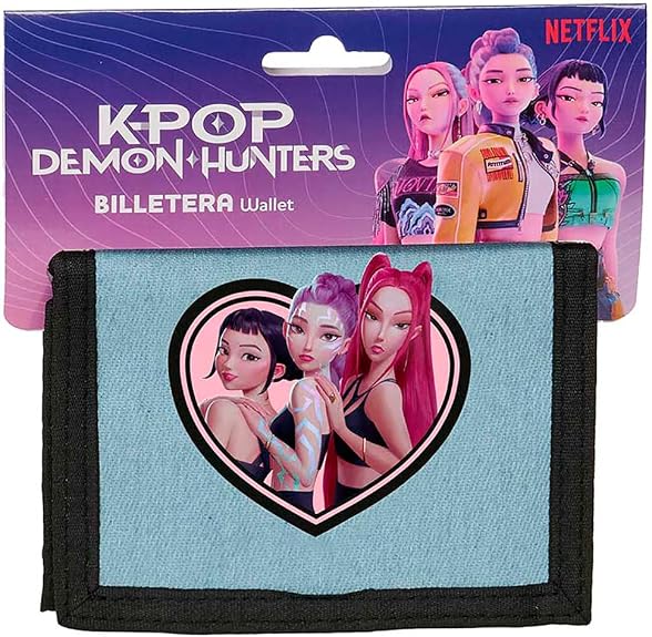 480573187b257c191693648edb7583d623a2377.jpg K-POP Demon Hunters - HUNTR/X - Portafoglio denim - immagine 1
