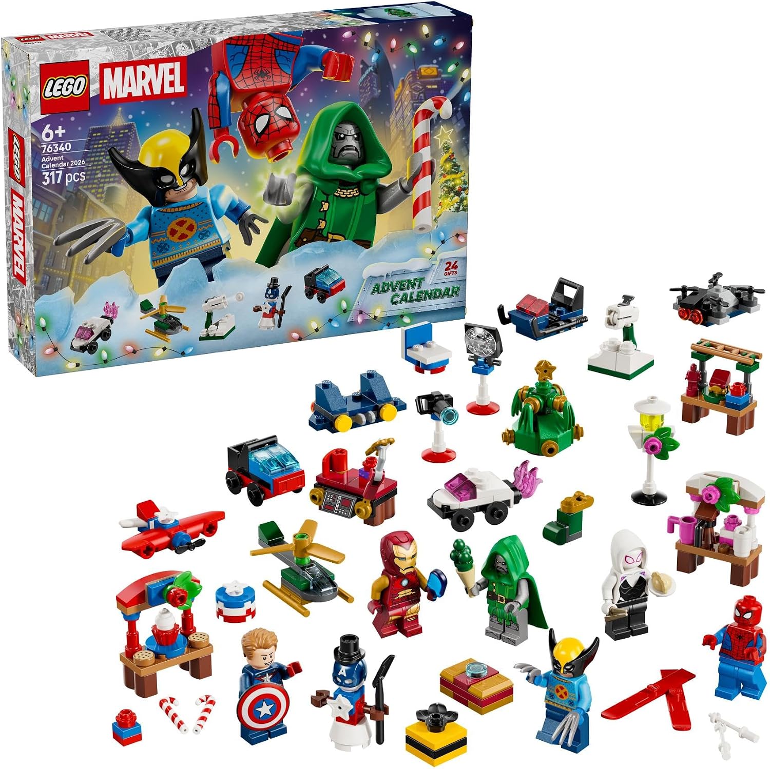 4838101488b86f53d3049ed277d21cf6e272bd6.jpg Calendario dell'Avvento 2026 LEGO Marvel - immagine 1